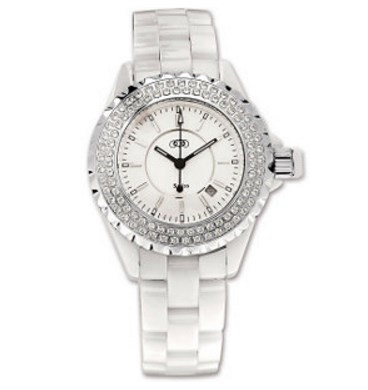 34mm White Ladies Ceramic Watch.