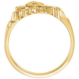 Men’s 10k Yellow Gold Nugget Ring.