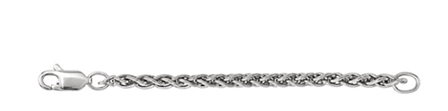 2.4mm 14k Wheat Chain Extender or Safety Chain, in 2.25" and 3" in Lengths.