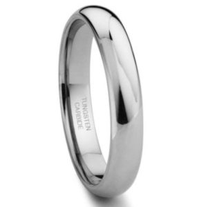 Comfort Fit Tungsten Domed Band.