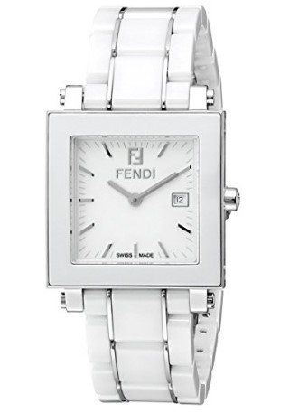 Fendi Women's F622140 Ceramic Analog Display Quartz White Watch.