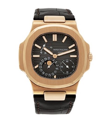 Patek Philippe Nautilus automatic-self-wind black mens Watch 5712R-001.