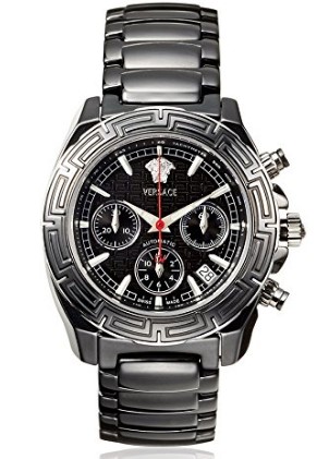 Versace Men's 11CC9D009 SC09 DV One Chrono Analog Display Automatic Self Wind Black Watch.