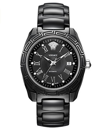 Versace Unisex 01ACS9D009 SC09 DV One Analog Display Automatic Self Wind Black Watch.