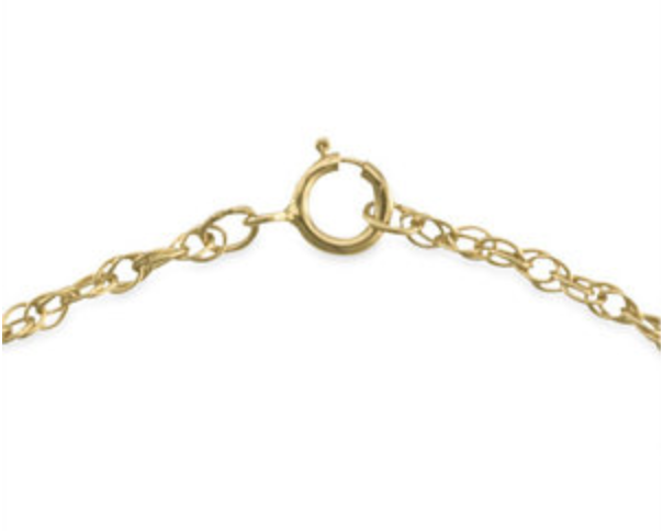 Yellow gold double rope chain for Black Hills Gold necklaces.