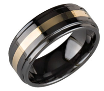 Ceramic rings, cobalt rings, tungsten carbide rings, titanium rings are available at The Men's Jewelry Store.