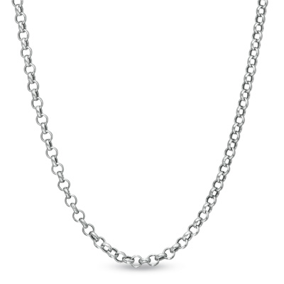 Beautiful shimmering sterling silver rolo chain is 1.5mm and comes in 16, 18, 20, 24, 30, and 36 inch lengths.