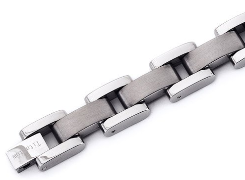 Titanium Panther link bracelet. 