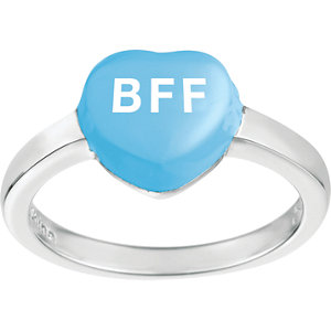 Matching BFF Sweethearts® Ring in Ocean Blue.