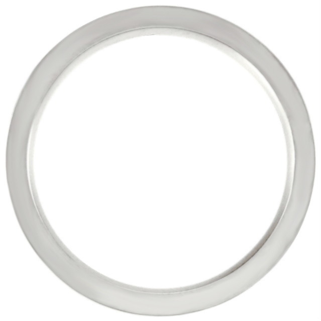 Satin Finish Grooved 6mm Comfort Fit 14k White Gold Band