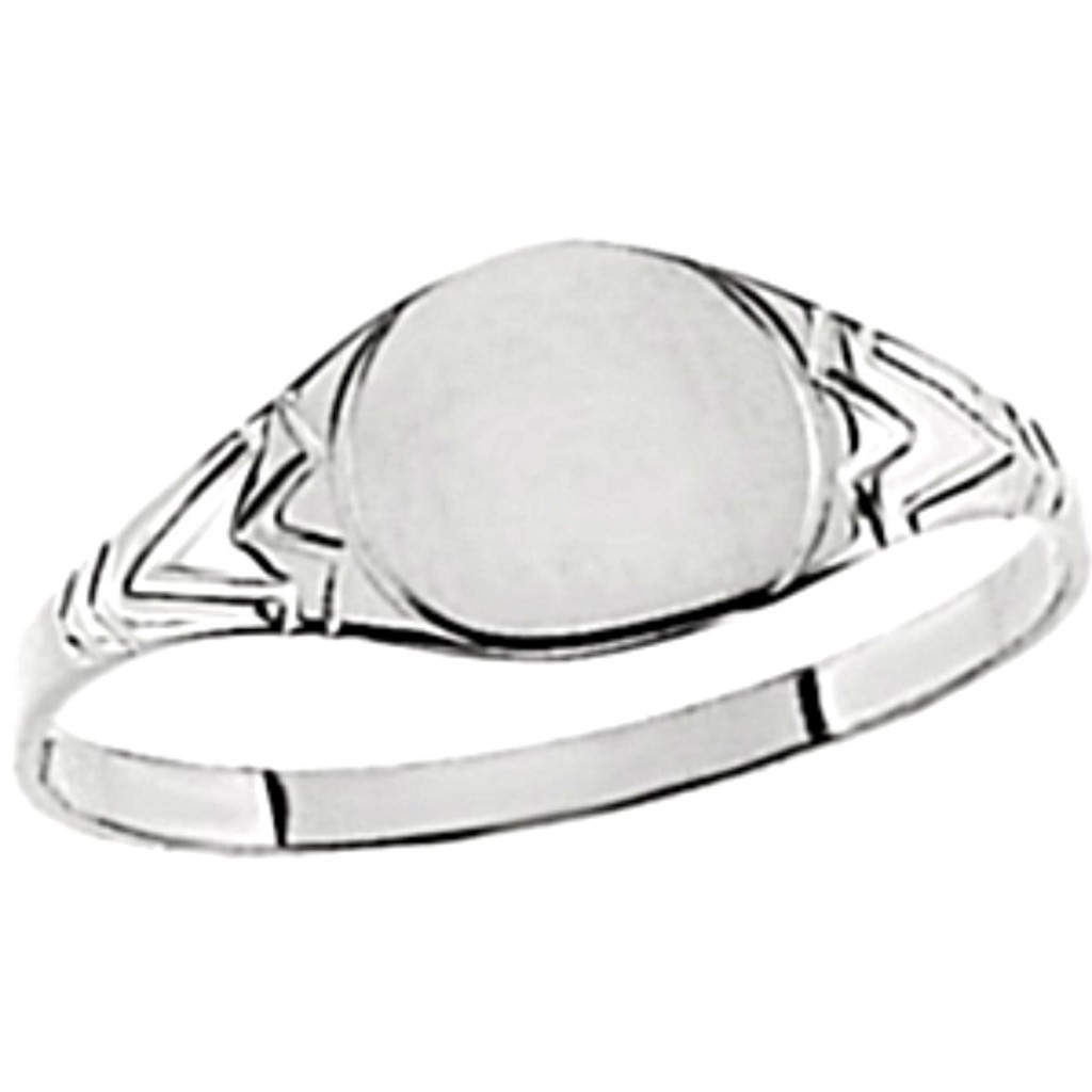 Childrens Sterling Silver Youth Signet Ring