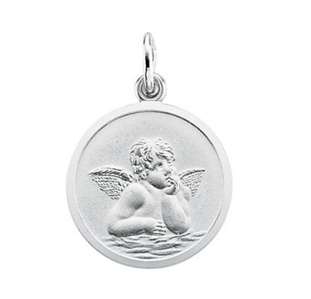 14k Yellow Gold Angel Medal (16 MM).