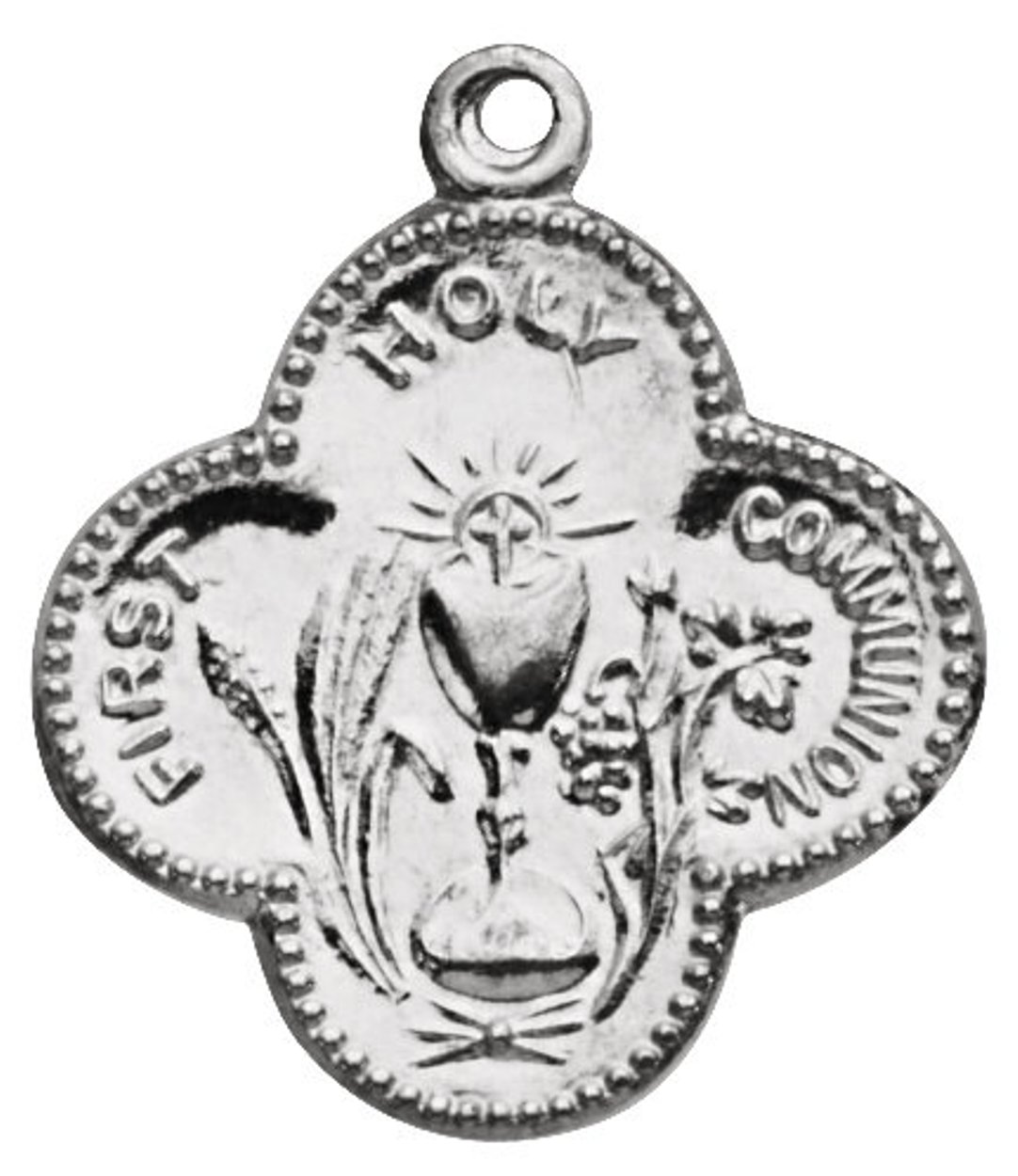 Sterling Silver First Holy Communion Medal (17.75 MM)