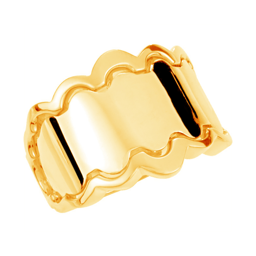 Fashion Remount Freeform Ring, 16mm 14k Yellow Gold