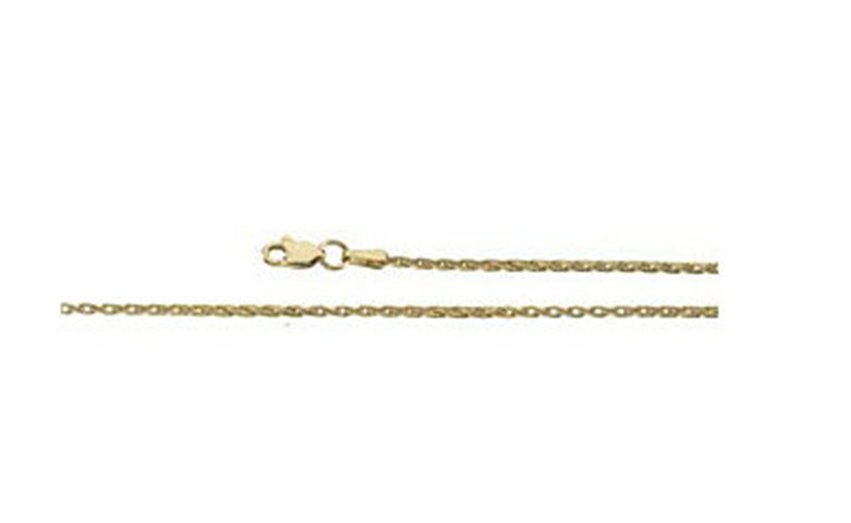 1.5mm 14k Yellow Gold Wheat Chain Bracelet CH973_1000MP