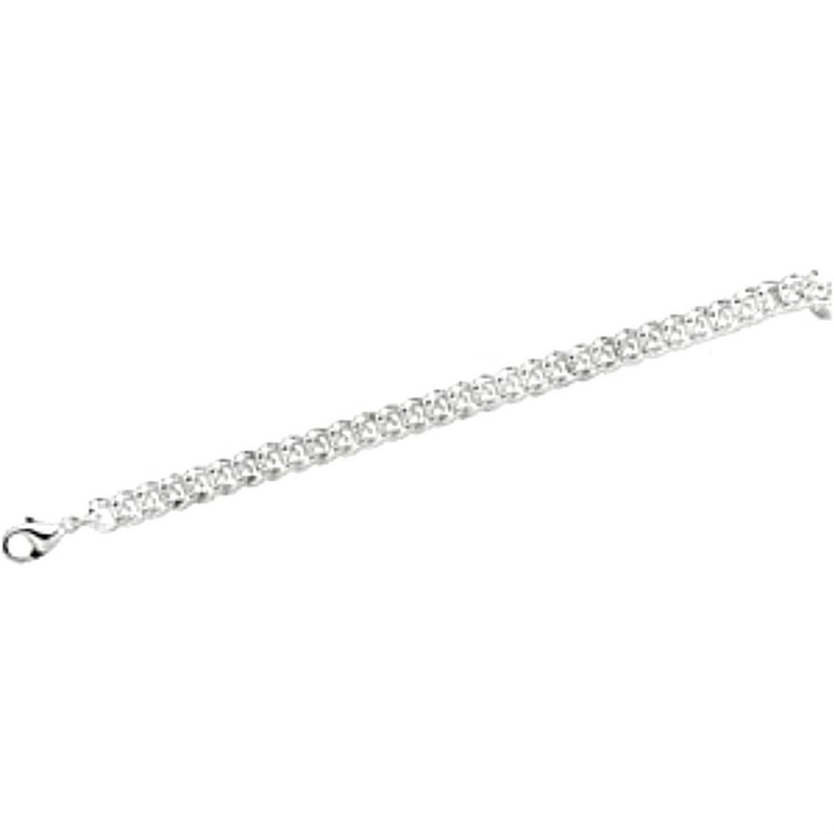 Curb Chain, Sterling Silver, 8" (8 MM). 