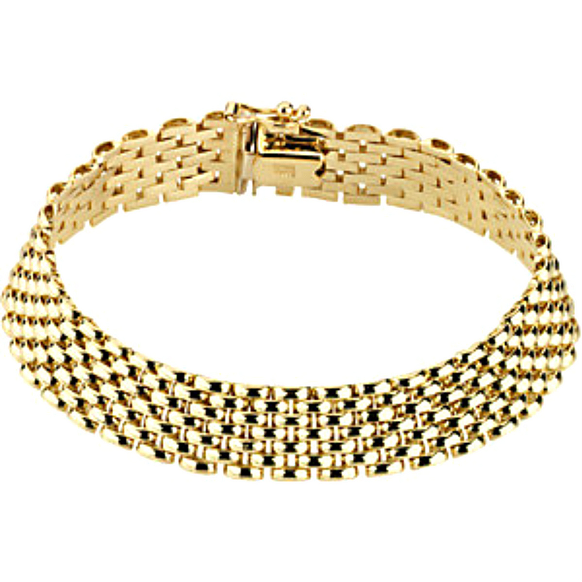 Panther Bracelet, 14k Yellow Gold, 7" (10.25 MM). 