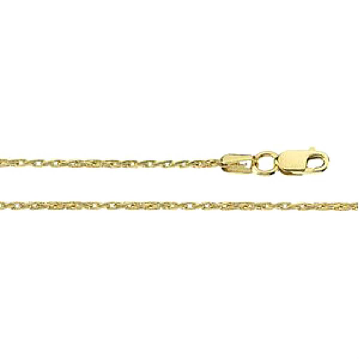 Wheat Chain, 14k Yellow Gold, 7" (1.28 MM). 