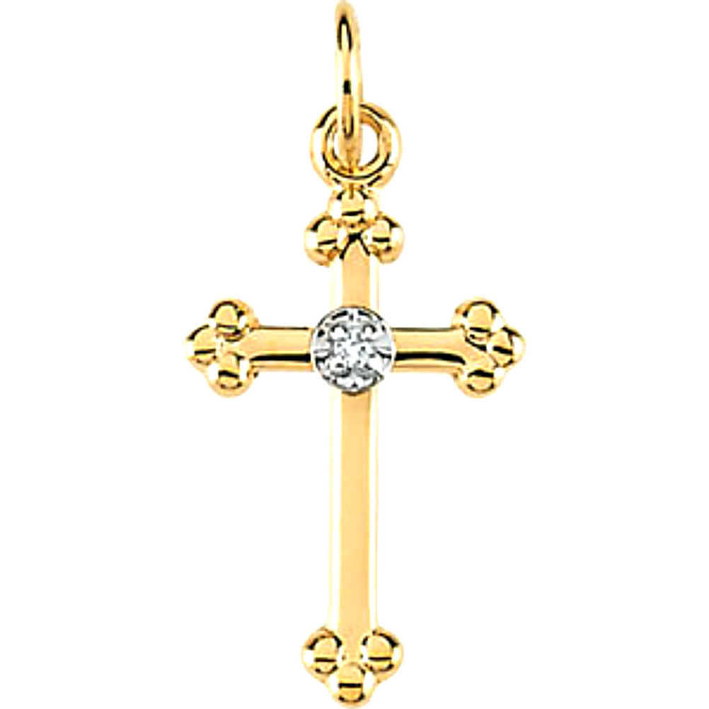 Gold Diamond Cross.