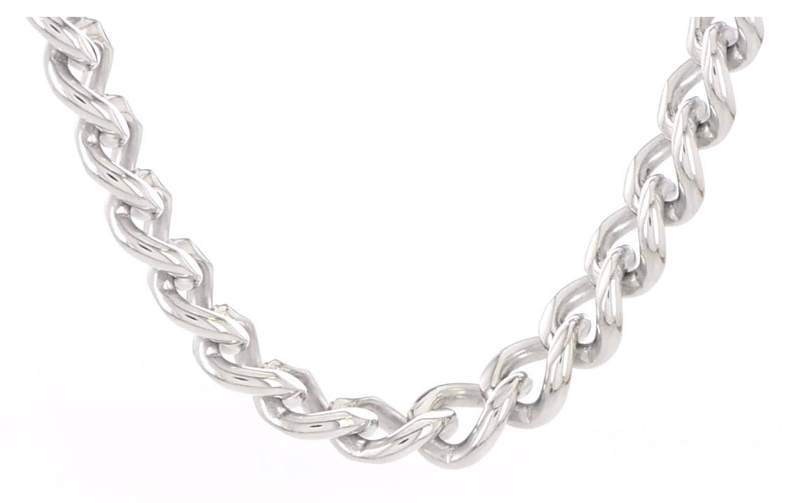 Stainless Steel 11.50mm 22in Curb Chain.