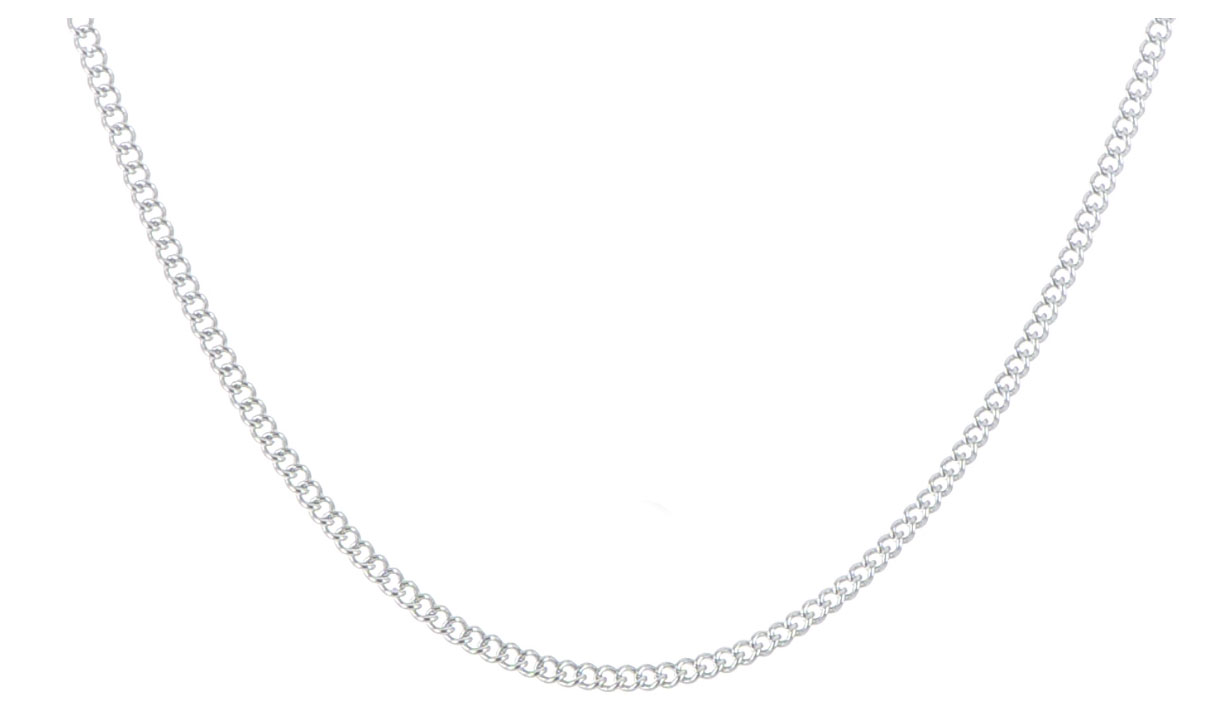 Stainless Steel 2.25mm 18in Round Curb Chain.