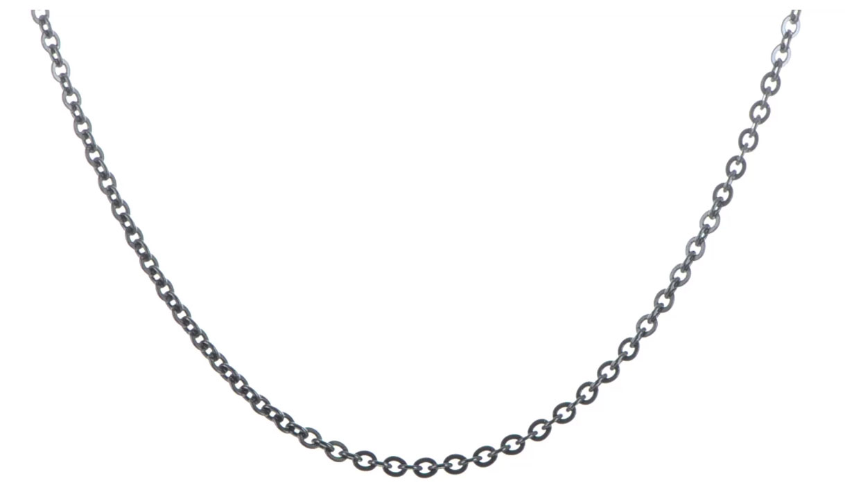  2.3mm black IP stainless steel cable chain.