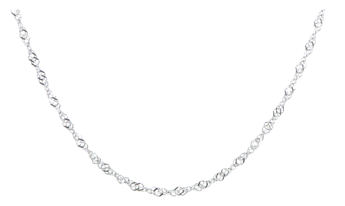 Stainless Steel 2.5mm 18in Singapore Chain.