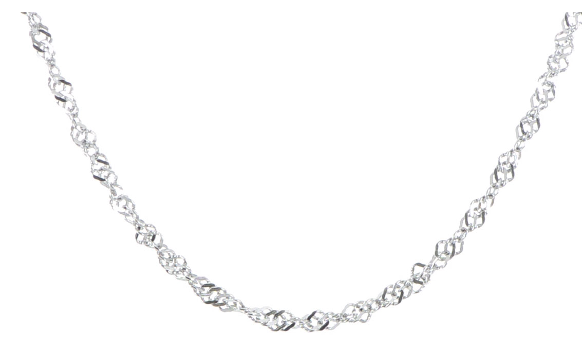 Stainless Steel 3.0mm 18in Singapore Chain.