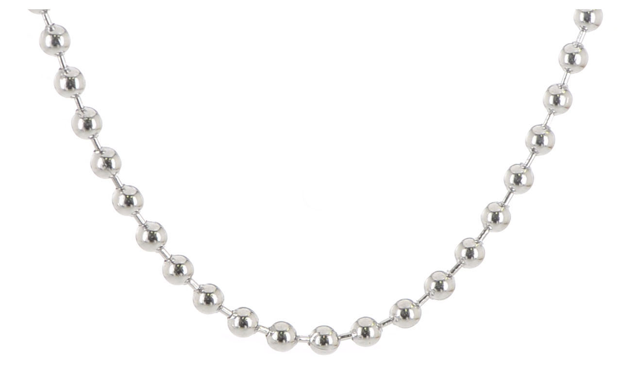  5mm, 20 inch, stainless steel bead ball chain.