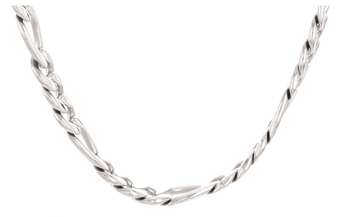 Stainless Steel 8.4mm 22in Figaro Chain.