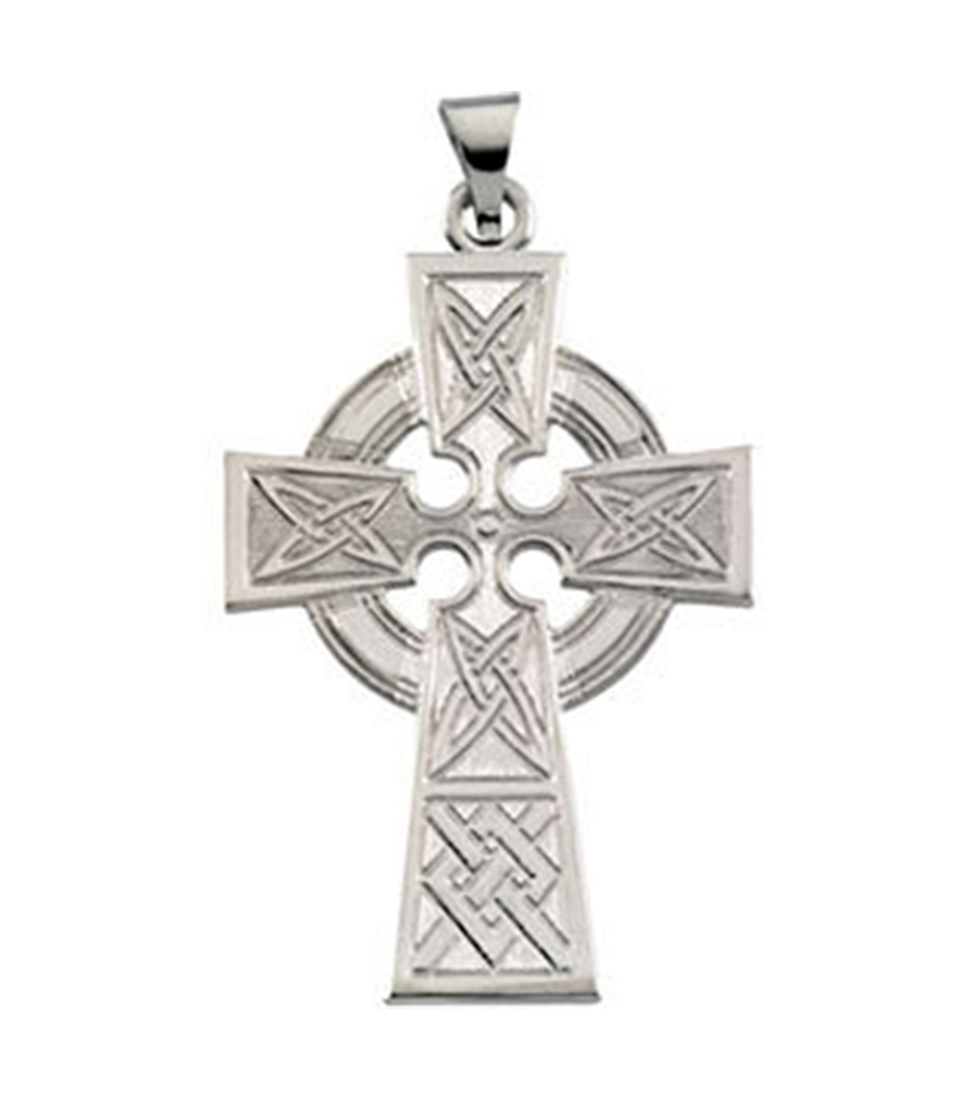 Celtic-Inspired Cross Pendant.