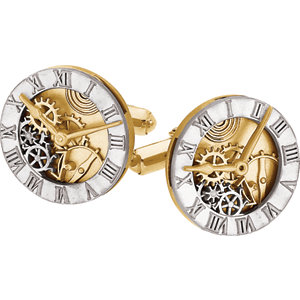 Clock Design Cuff Links  