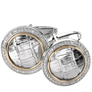 Diamond Cuff Links. 