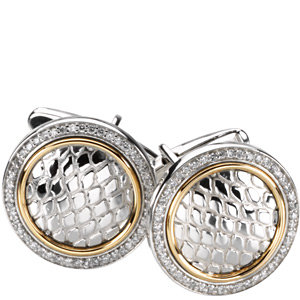 Diamond Cuff Links.