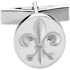 Fleur-de-Lis Cuff Links. 