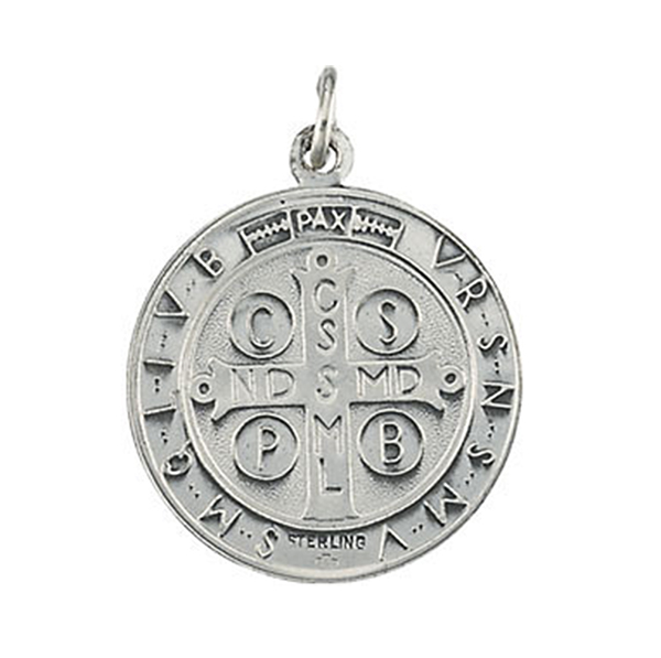 Sterling Silver St. Benedict Medal (18.5 MM).