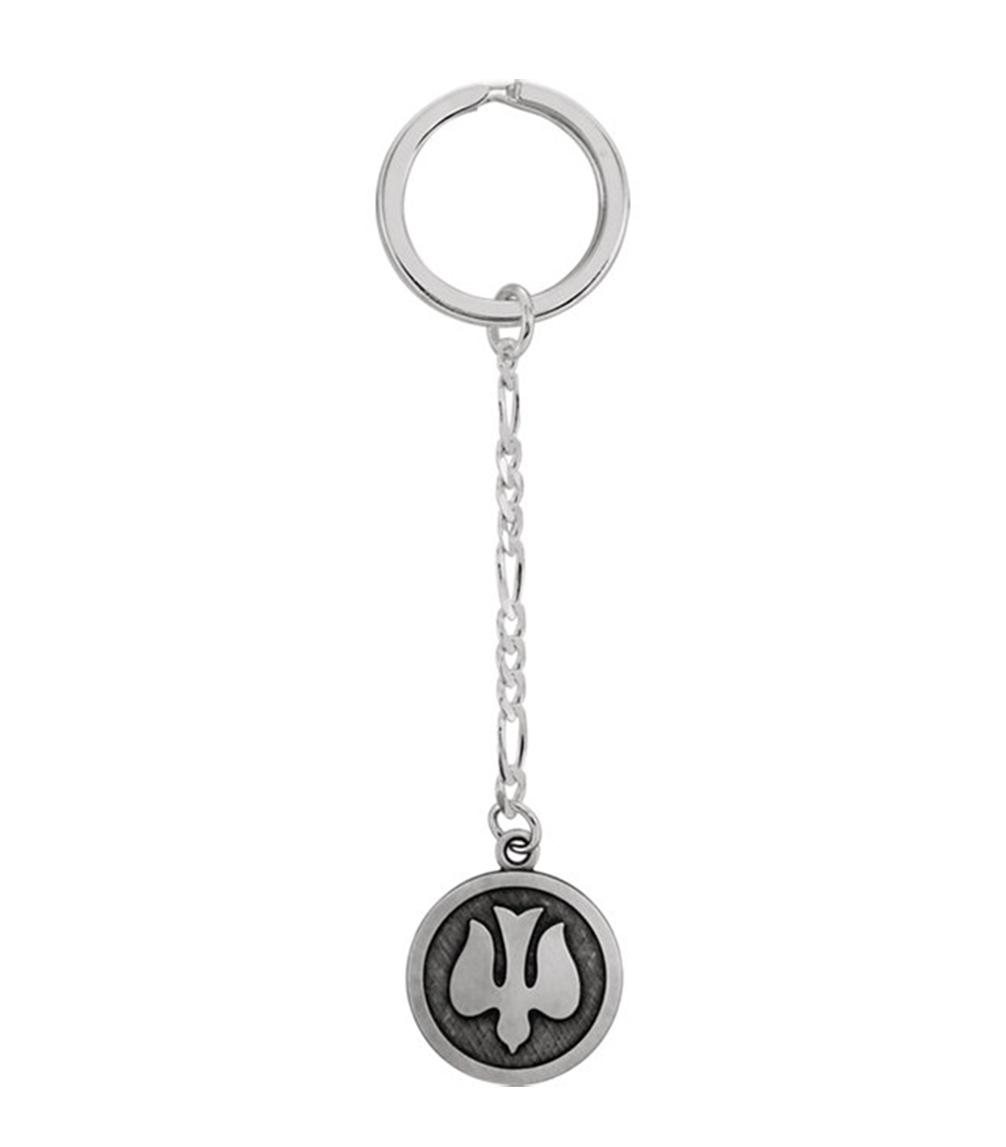 Sterling Silver Holy Spirit Key Chain 23mm.