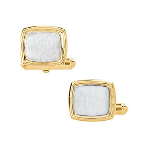 Two Tone Cuff Links. 