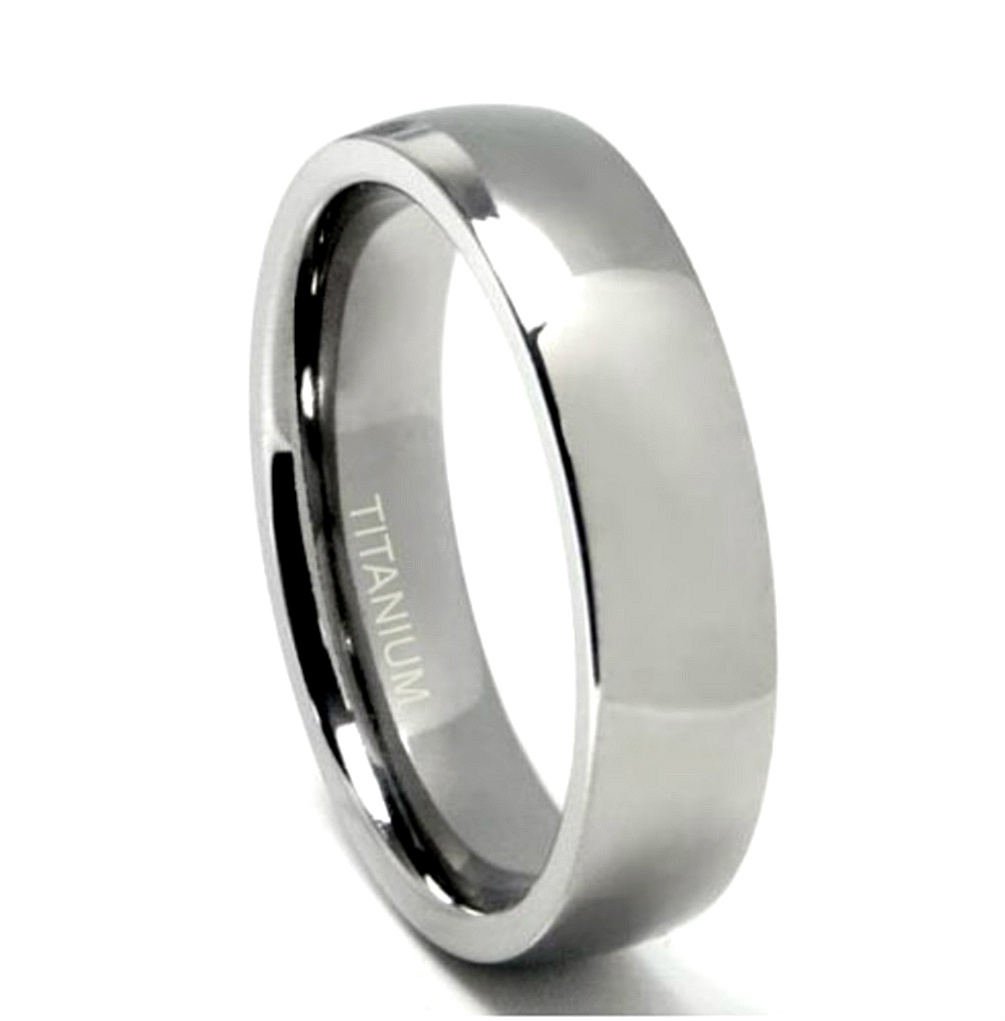 6mm Titanium Dome Comfort Fit Ring