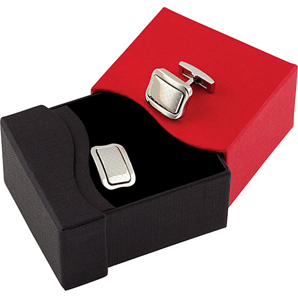 Stainless Steel Rectangle Cuff Links. 