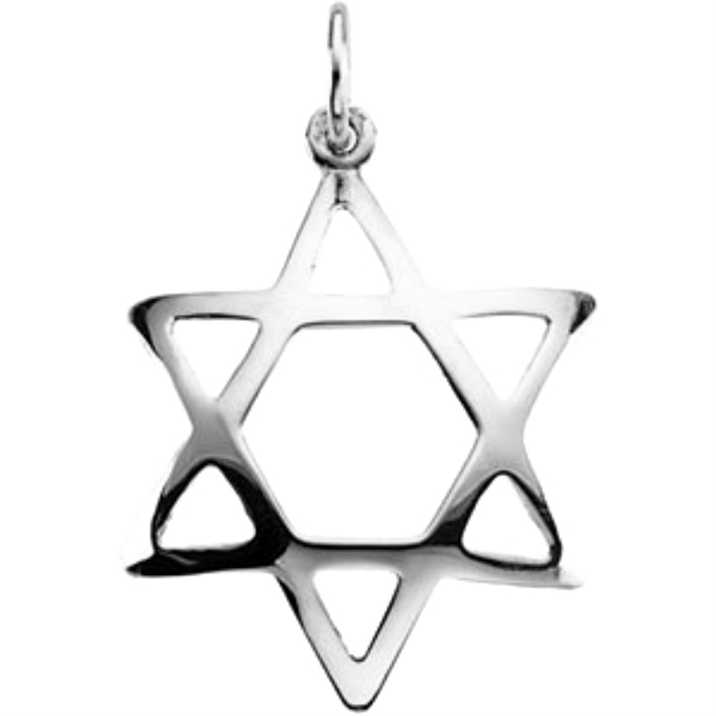 Star of David Made in the Holy Land in Sterling Silver. 