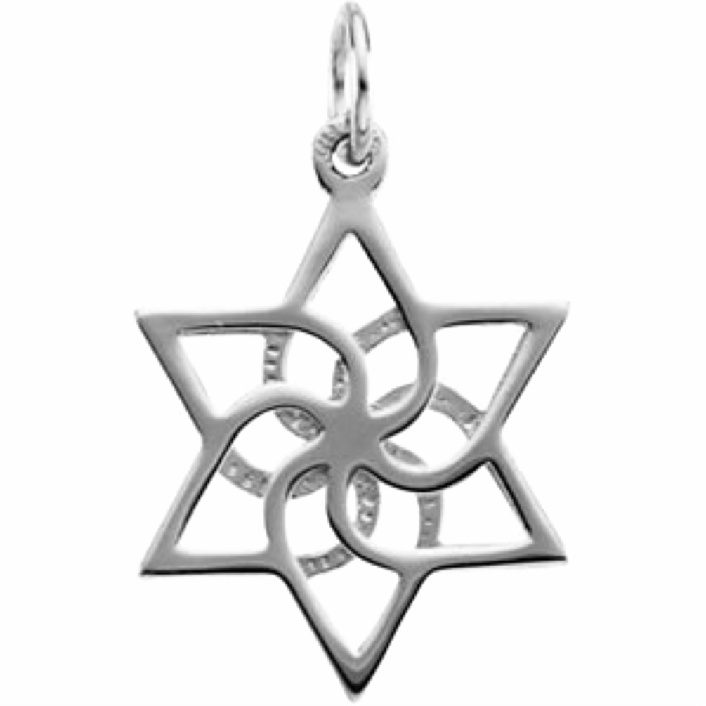 Star of David Made in the Holy Land in Sterling Silver. 