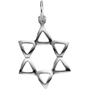 Star of David Made in the Holy Land in Sterling Silver. 