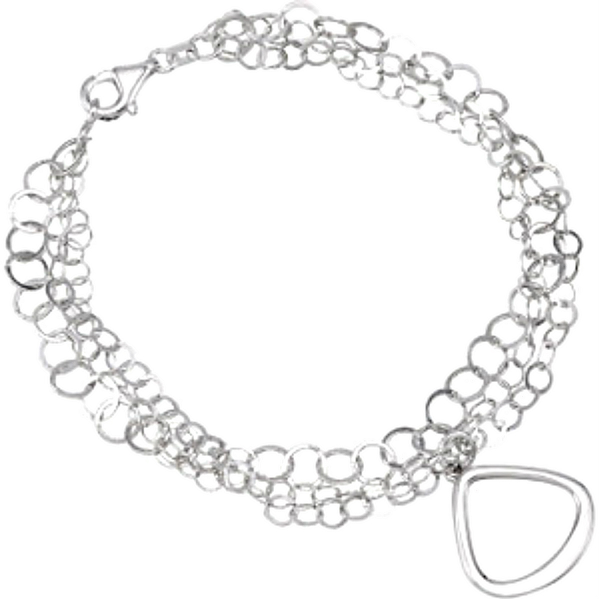 Strand Bracelet, Sterling Silver, 7.5'