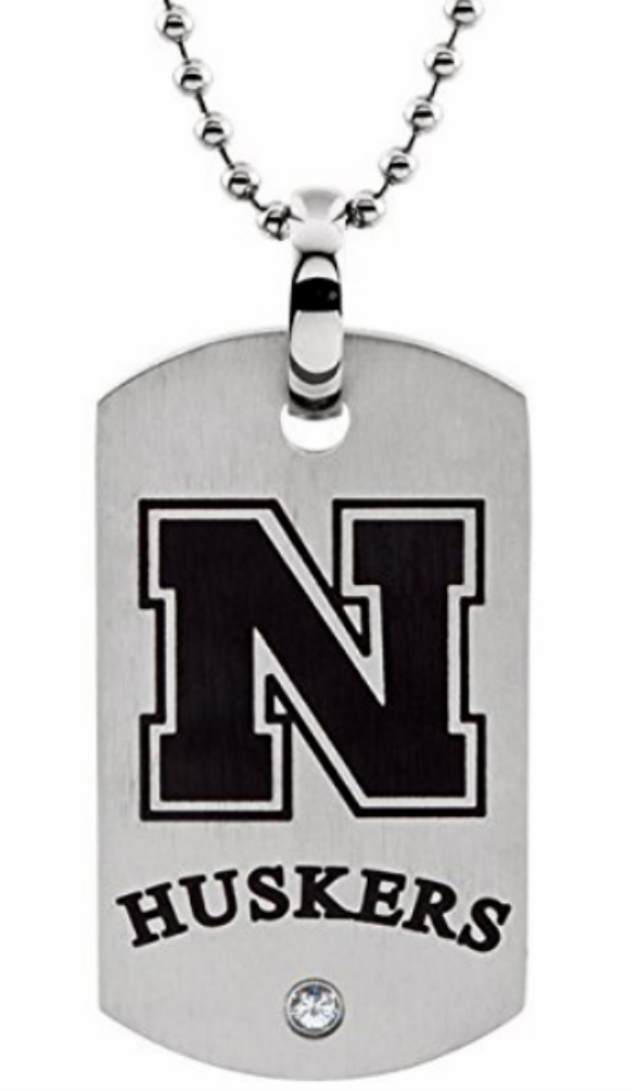 Nebraska Cornhuskers Dogtag Necklace, 27"