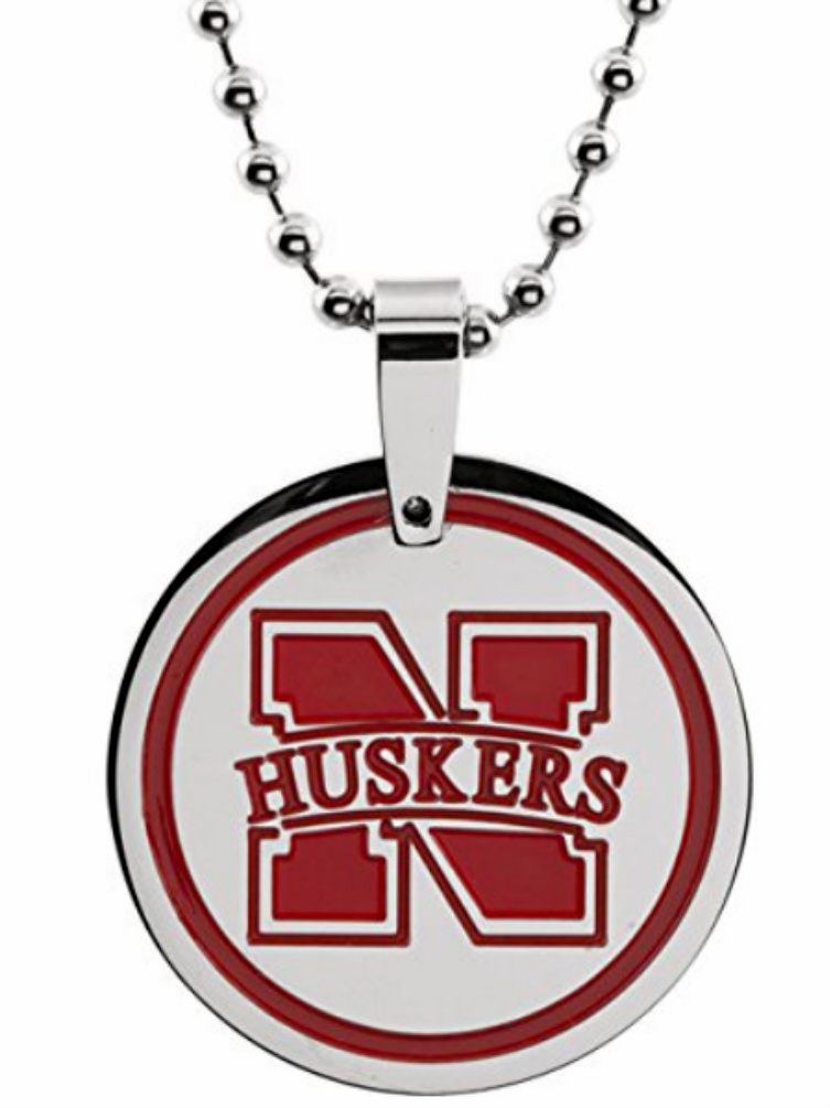 Nebraska Cornhuskers Round Necklace, 27"