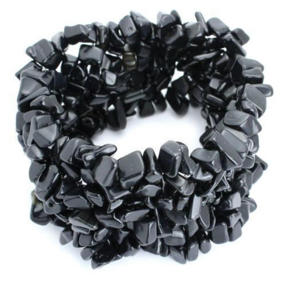 Beautiful onyx stretch bracelet from 6 to 9 inches.