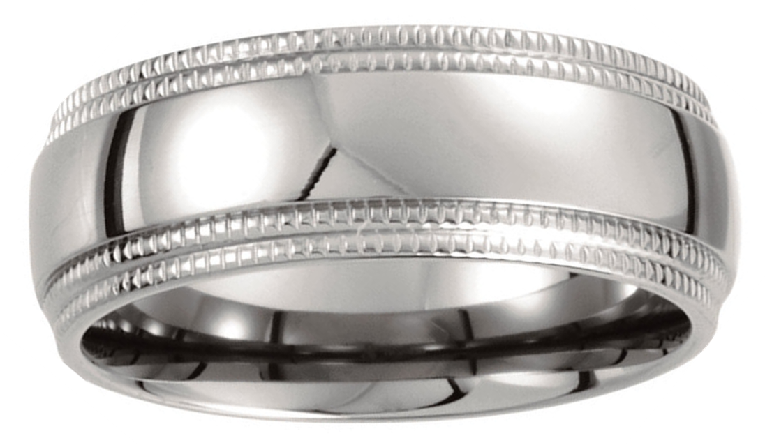 Comfort Fit Classic Titanium Ring