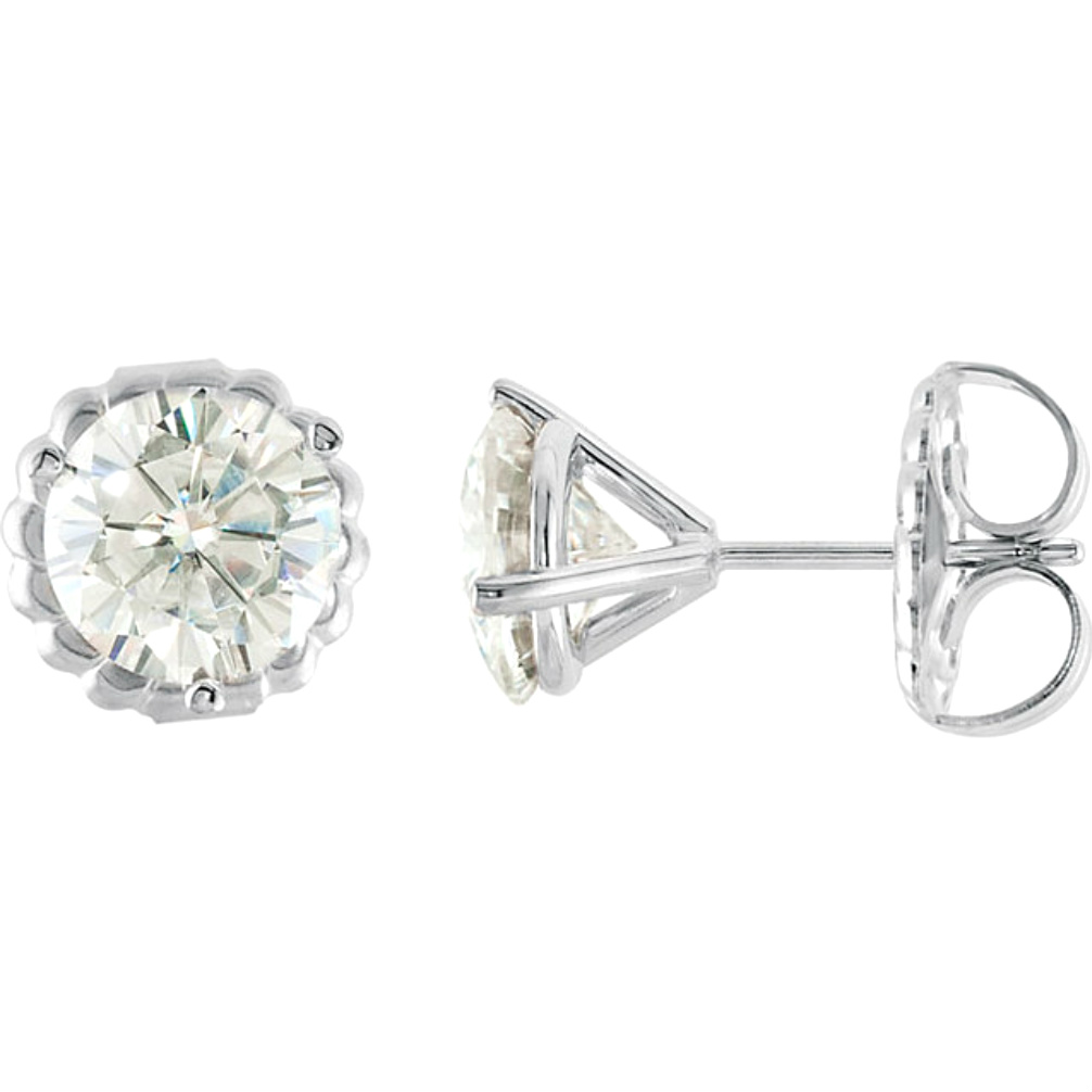 Forever Classic Moissanite Moissanite Earrings. 