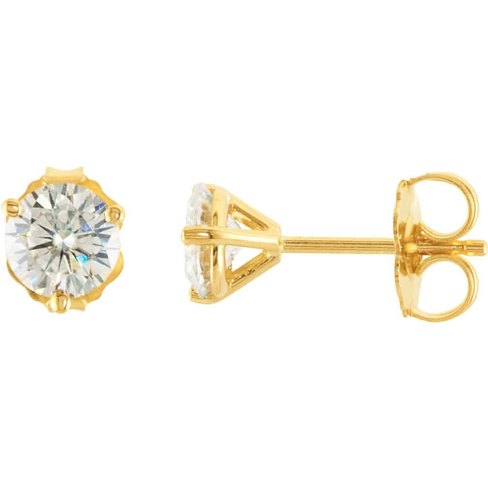 Forever Classic Moissanite Moissanite Earrings. 